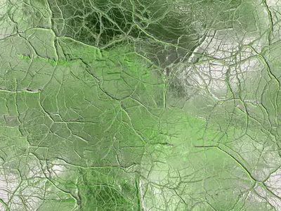 绿色裂纹纹理玻璃贴图