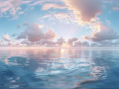 海面云霞贴图