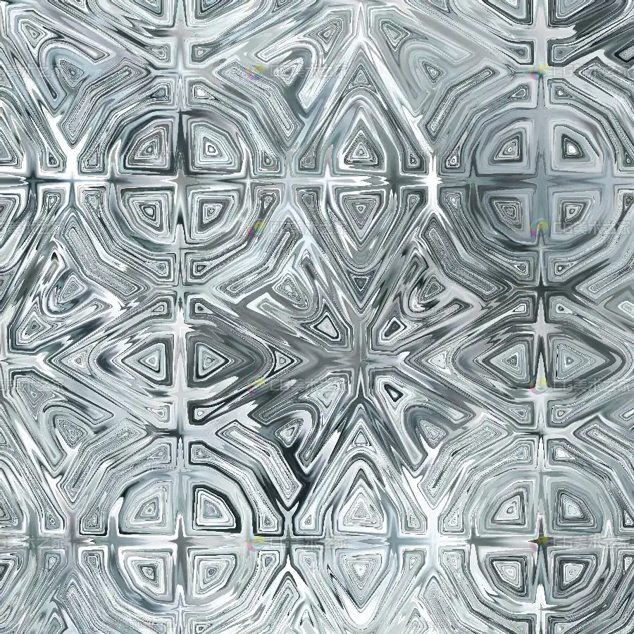 几何对称玻璃贴图 