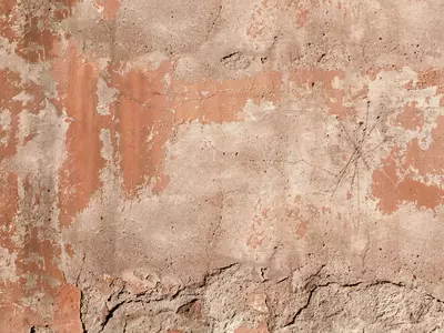 斑驳破旧红墙贴图
