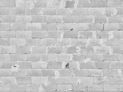 灰白混凝土砖墙纹理贴图