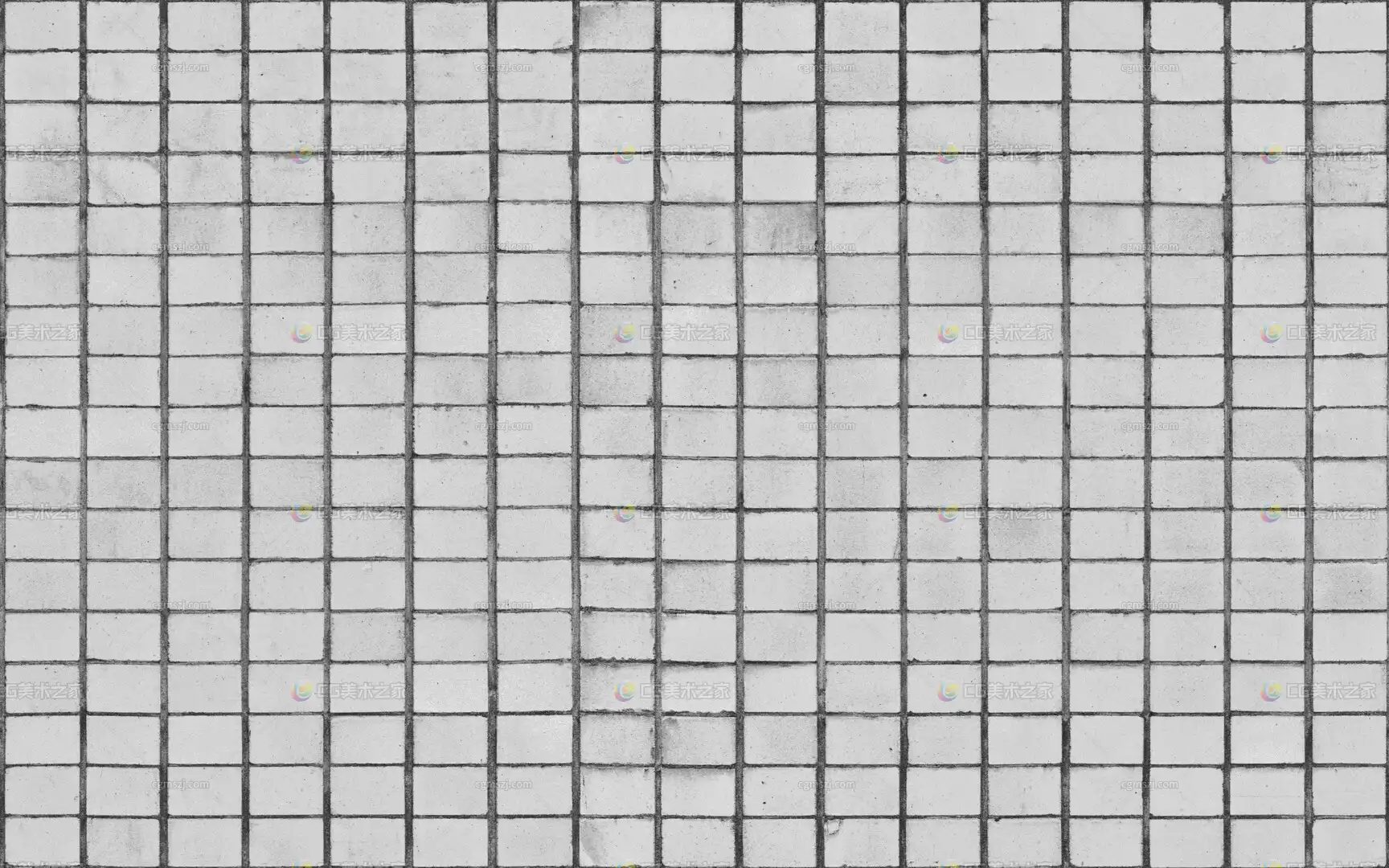 灰白网格方块混凝土贴图 