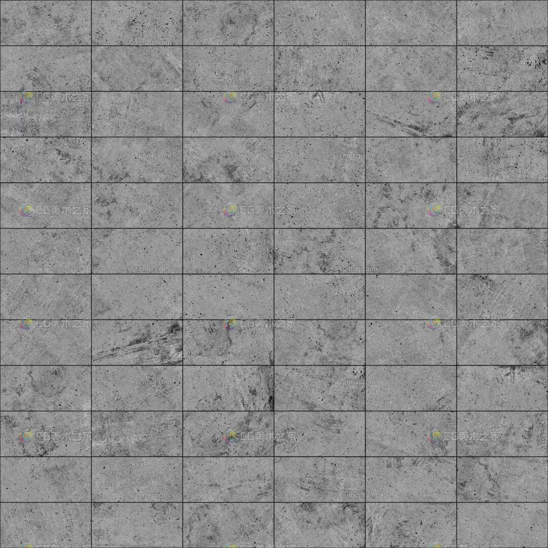 灰色石砖混凝土无缝贴图 