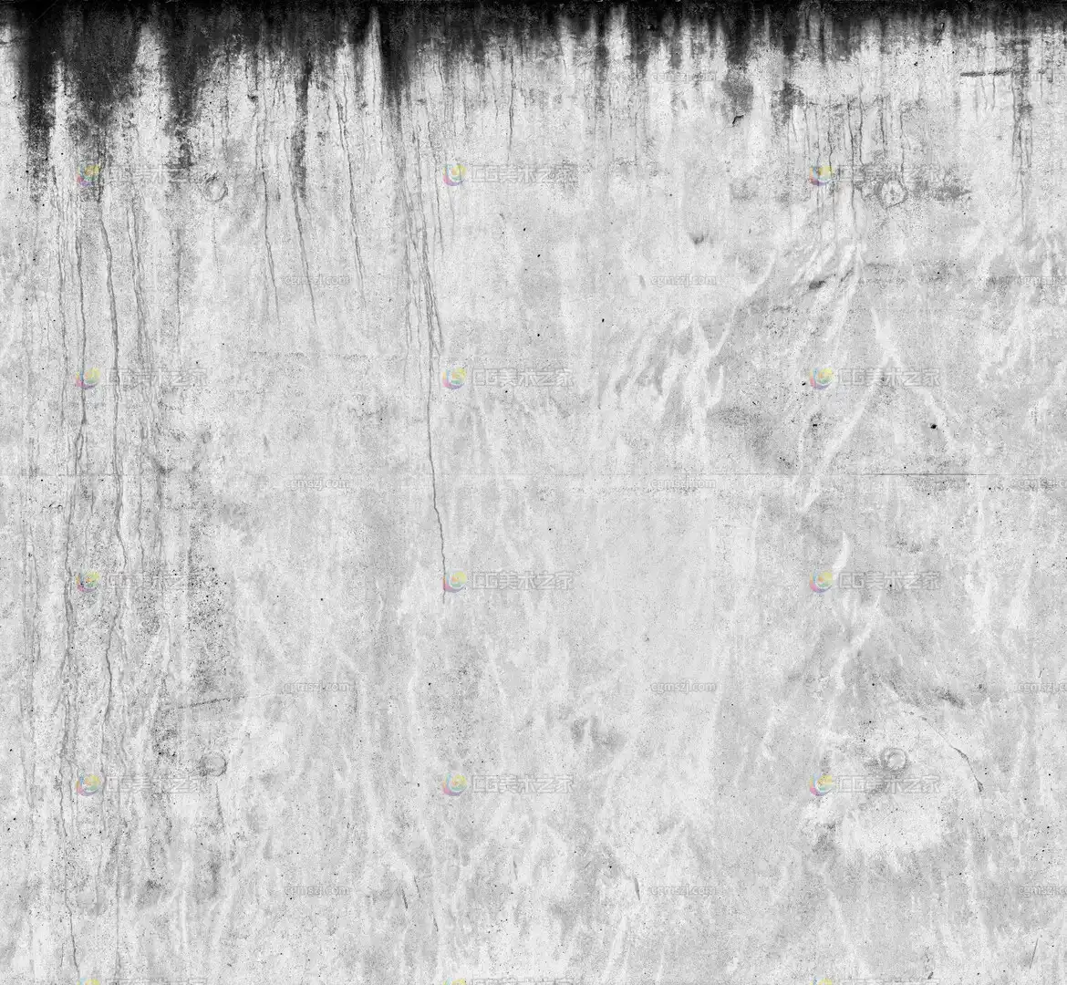 灰白混凝土墙面纹理贴图