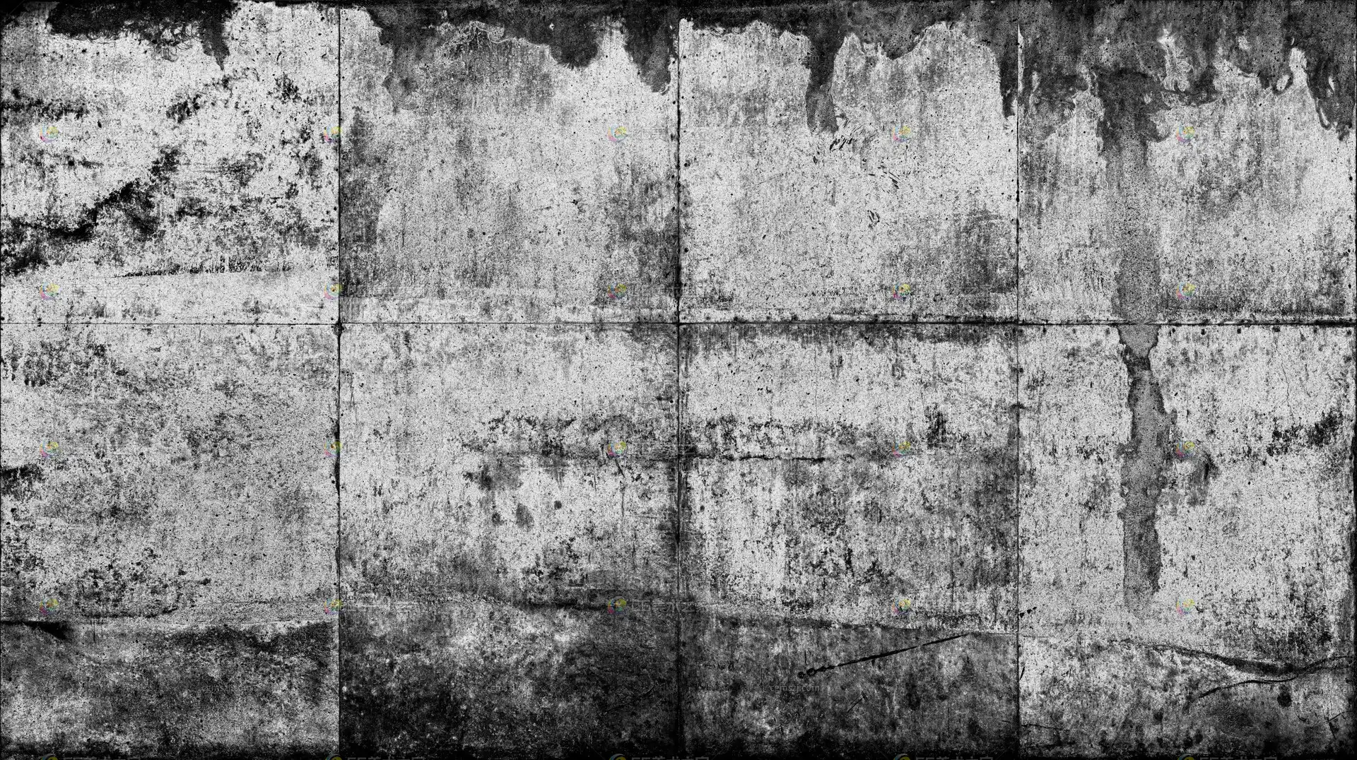 黑白斑驳混凝土墙面贴图 