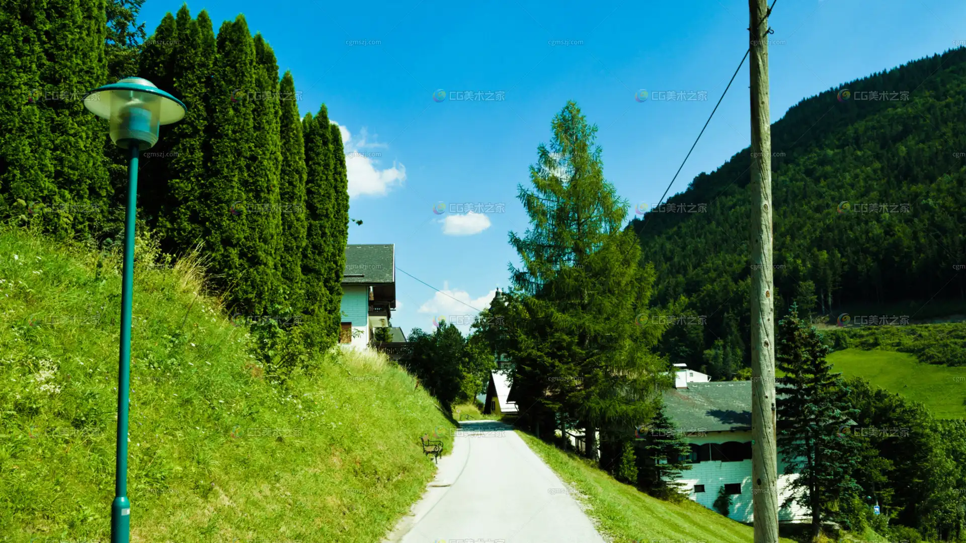 乡间田园小路贴图