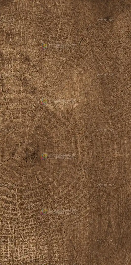 棕褐木纹年轮纹理贴图 
