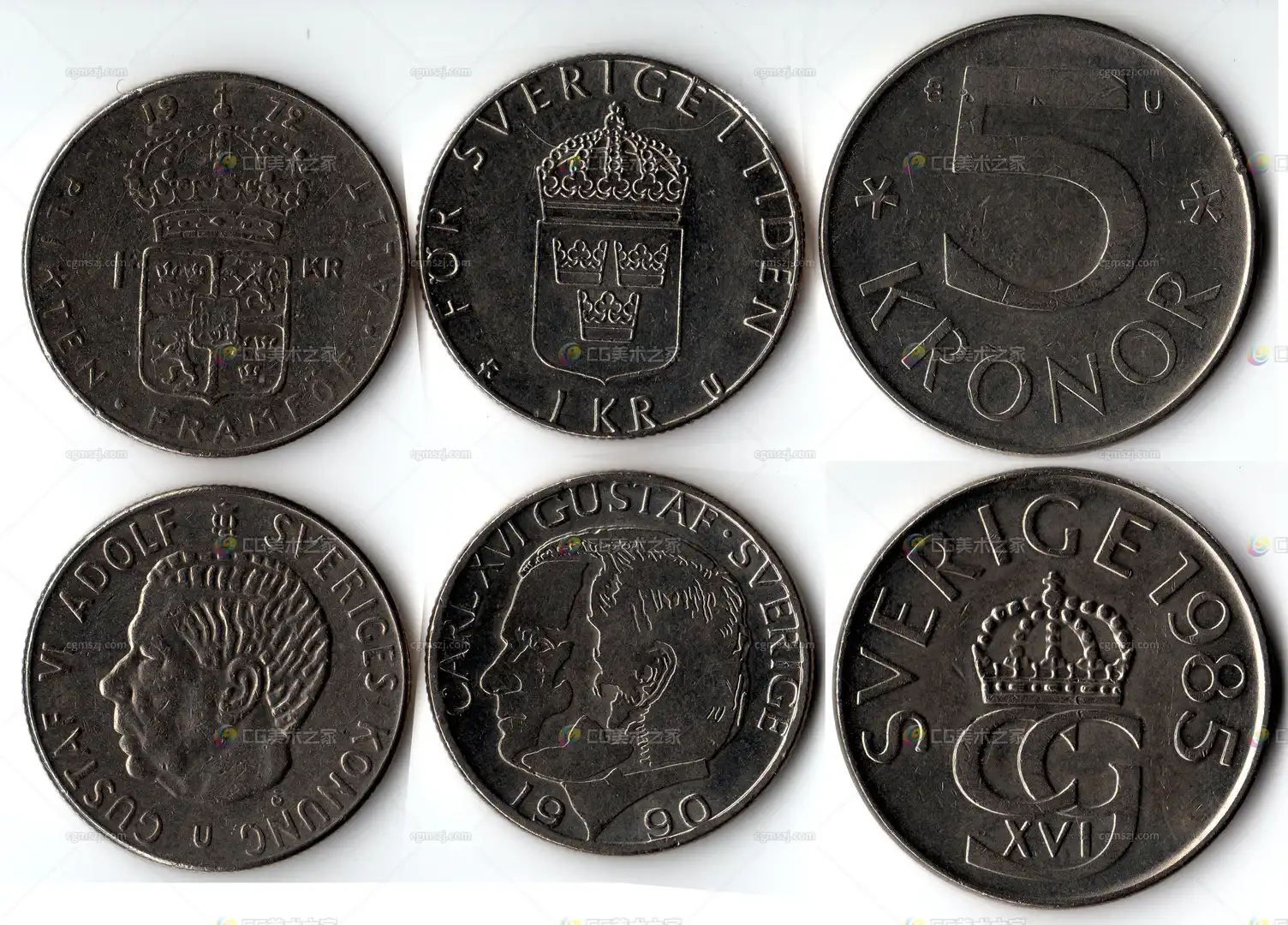 瑞典硬币写实贴图