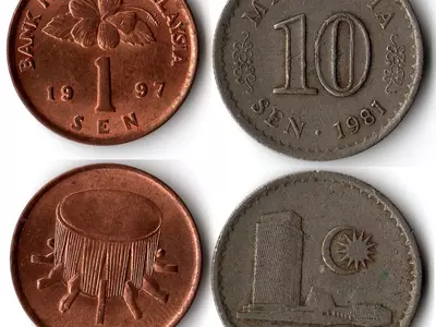 马来西亚硬币写实贴图