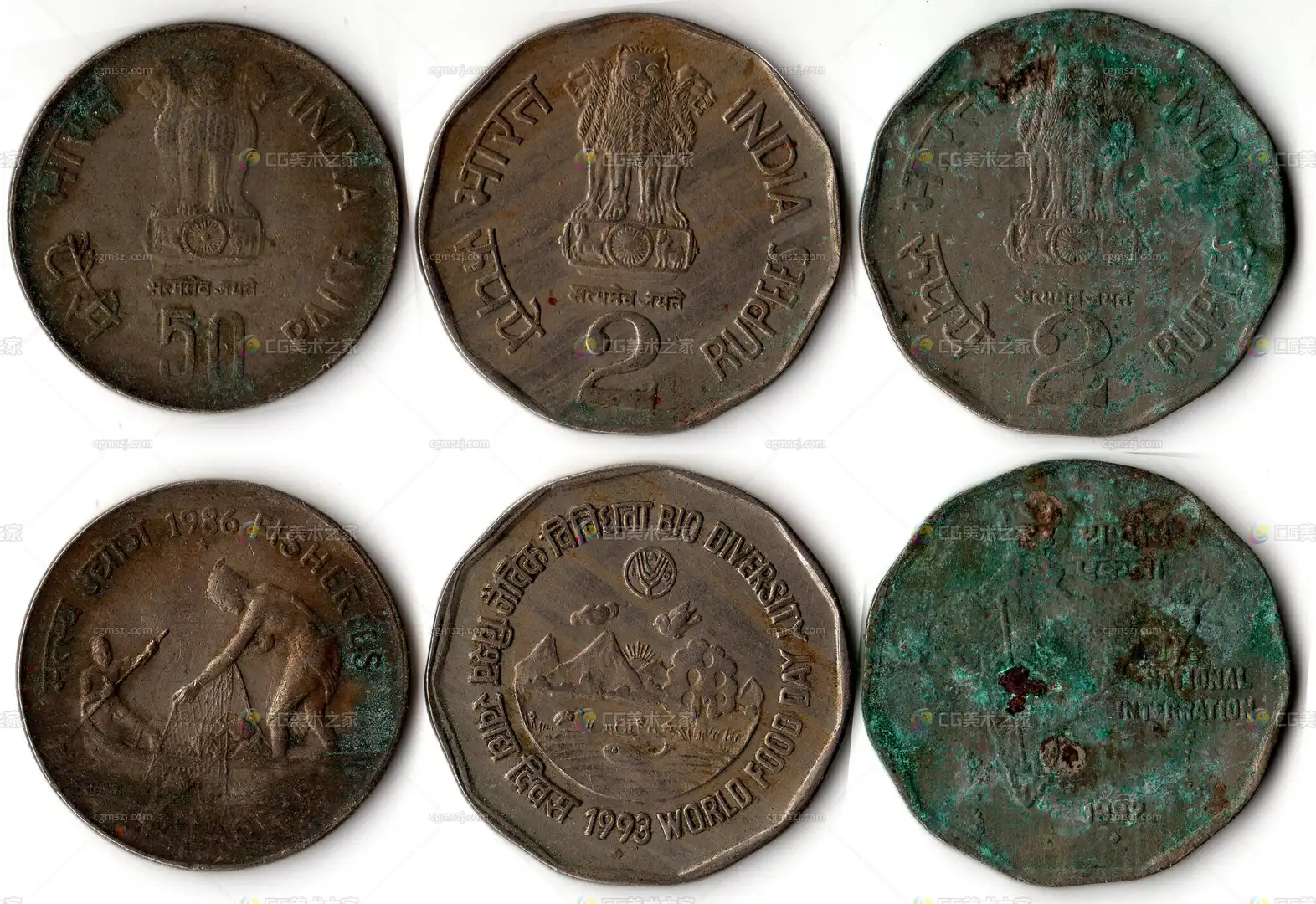 印度硬币贴图