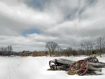 冬日乡村雪景贴图