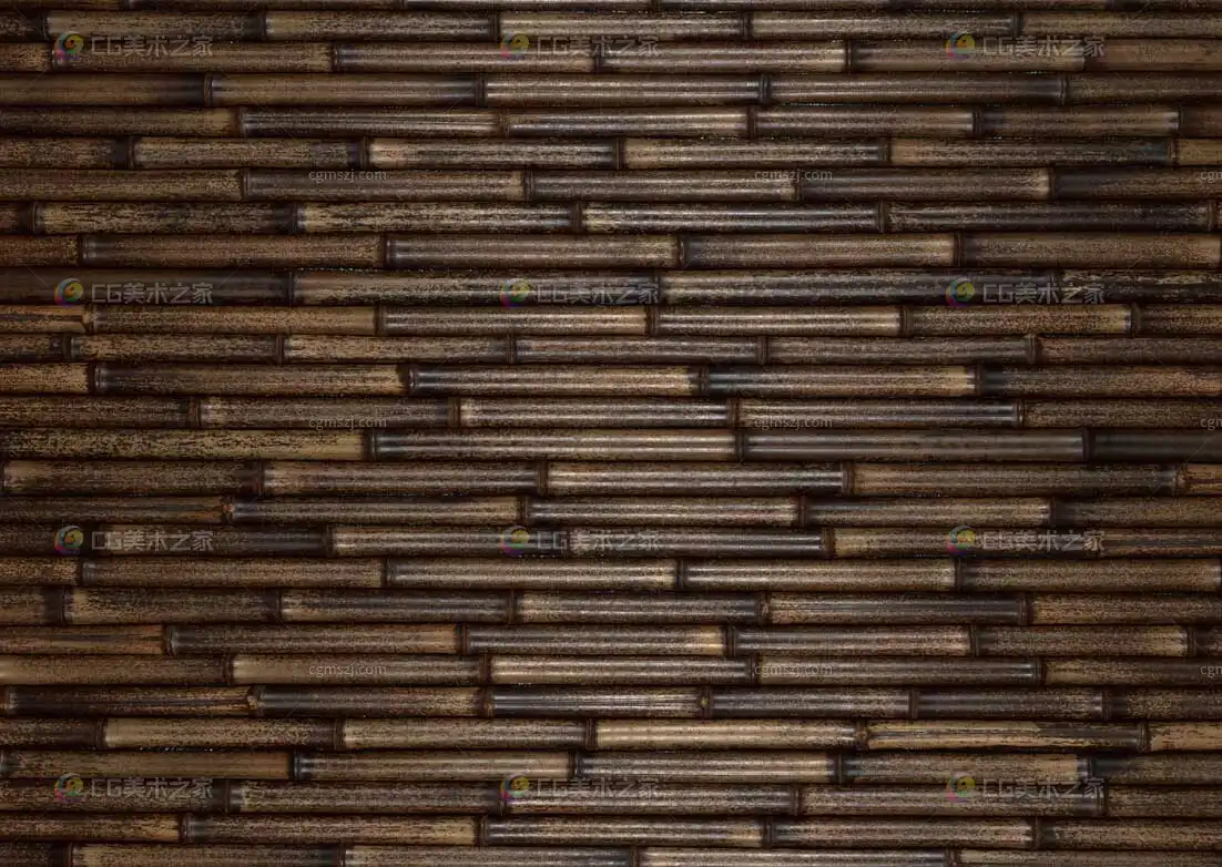 深色竹杆横条纹理贴图