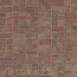 红砖纹理瓷砖贴图