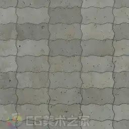 灰调波浪形地砖纹理贴图