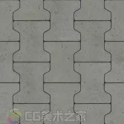 灰调异形地砖纹理贴图