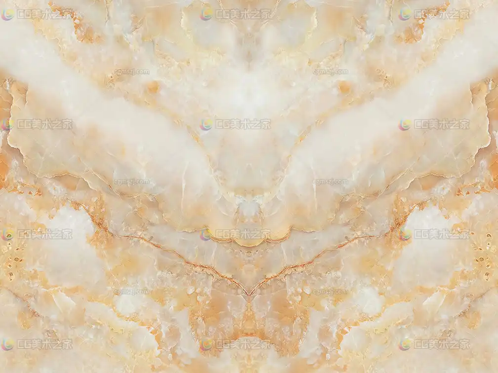 米白橙纹玉石纹理贴图