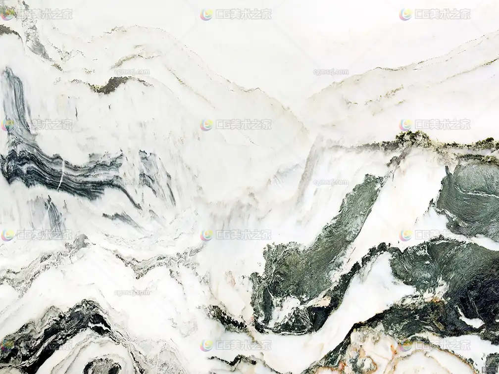 灰白绿纹大理石纹理贴图