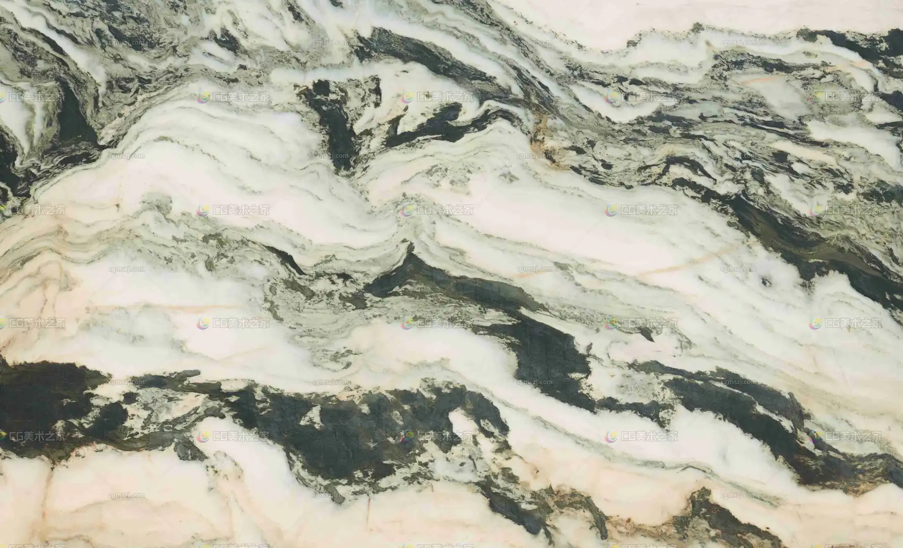 黑白棕山水纹大理石纹理贴图