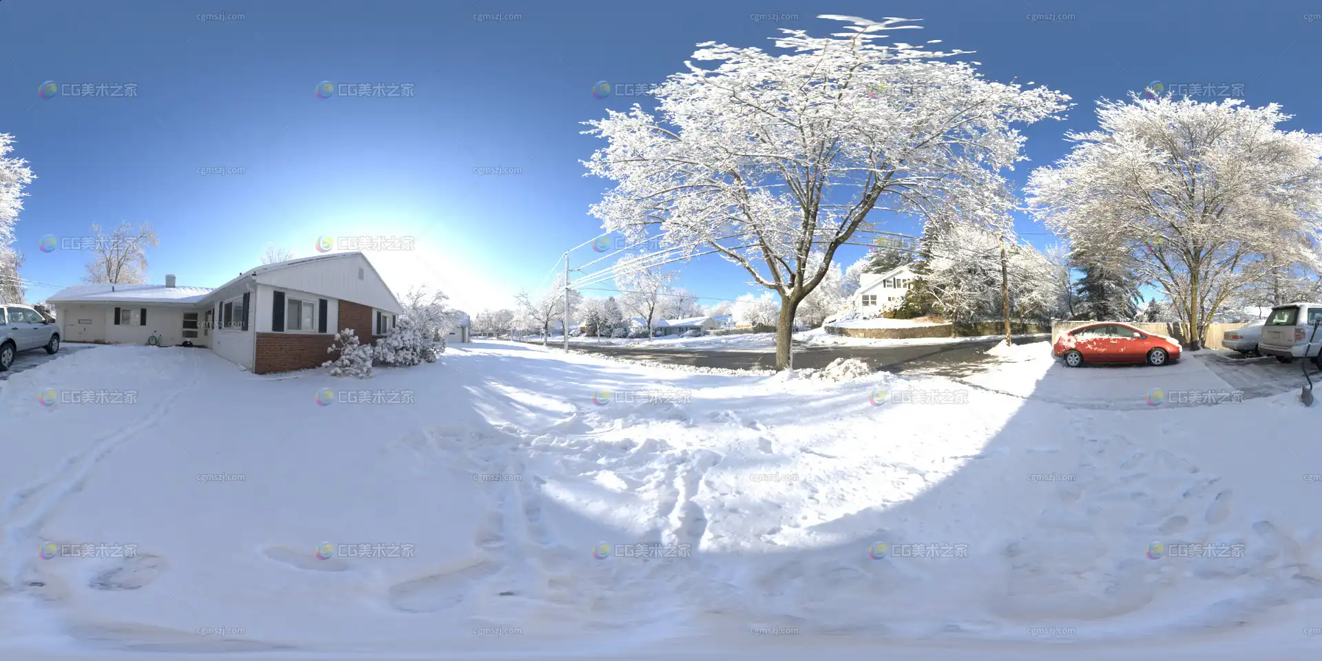 冬日雪景贴图HDR