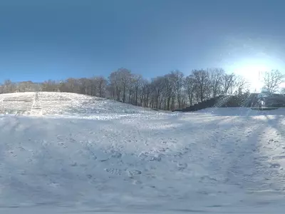 雪景露天剧场贴图