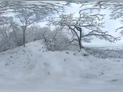 冬日山林雪景贴图HDR