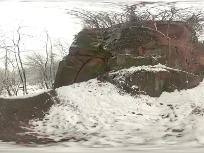 冬日山石雪景贴图