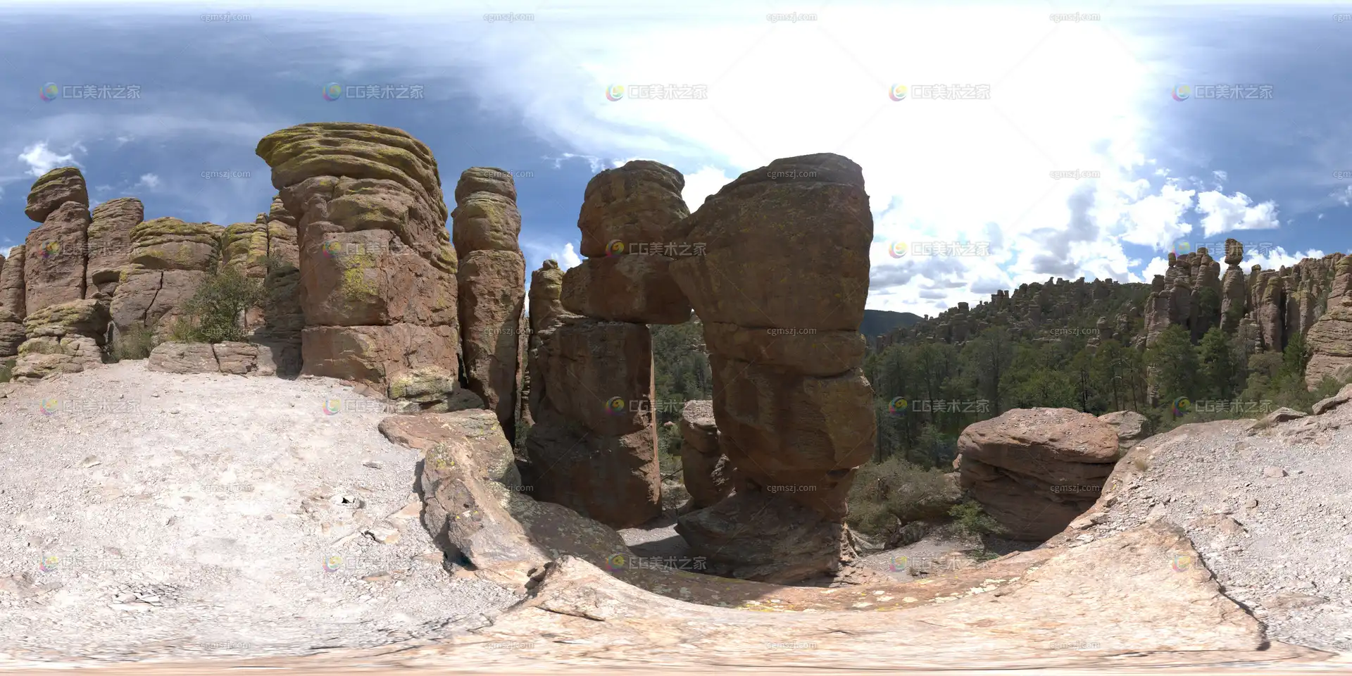 红岩怪石地貌贴图