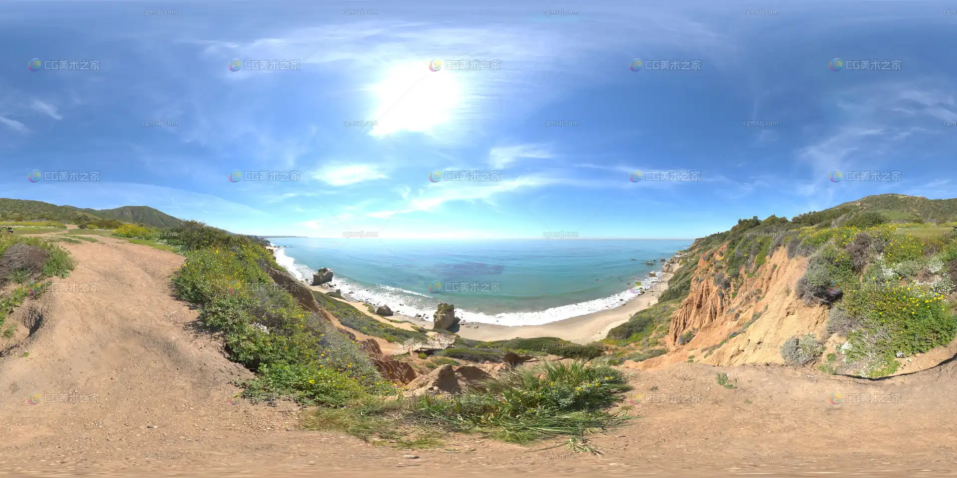 海滨悬崖景观贴图