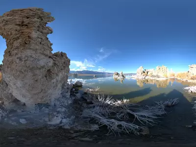 湖泊钙化岩柱贴图