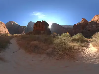 红岩山谷景观贴图