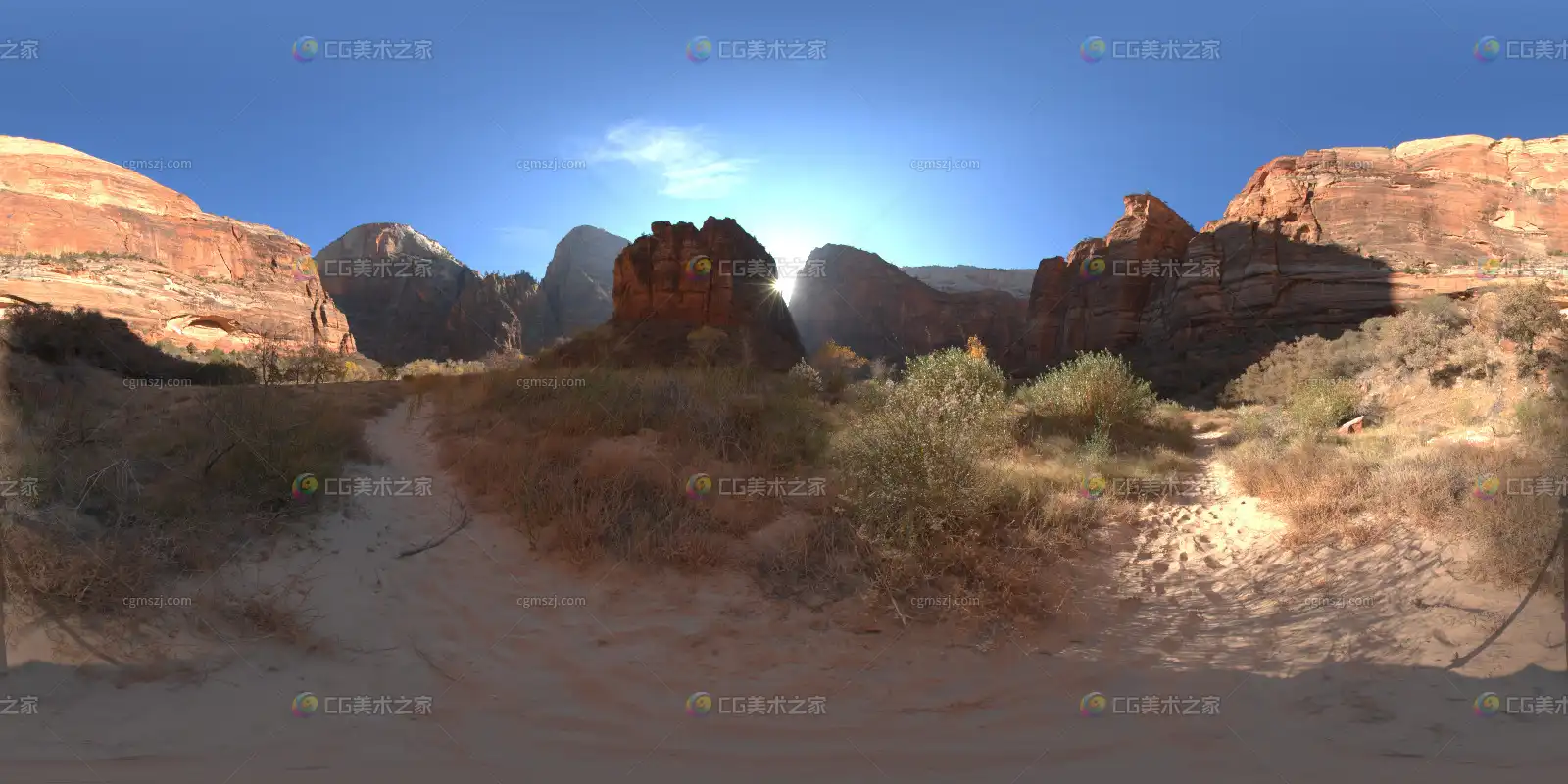 红岩山谷景观贴图