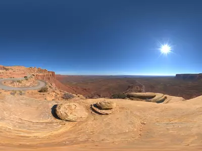 红岩峡谷环形路贴图