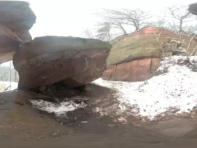 雪后红岩景观贴图