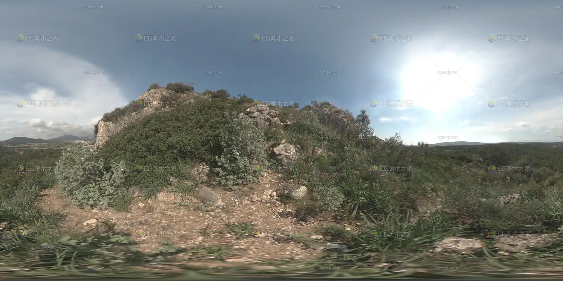 山野岩丘景观贴图