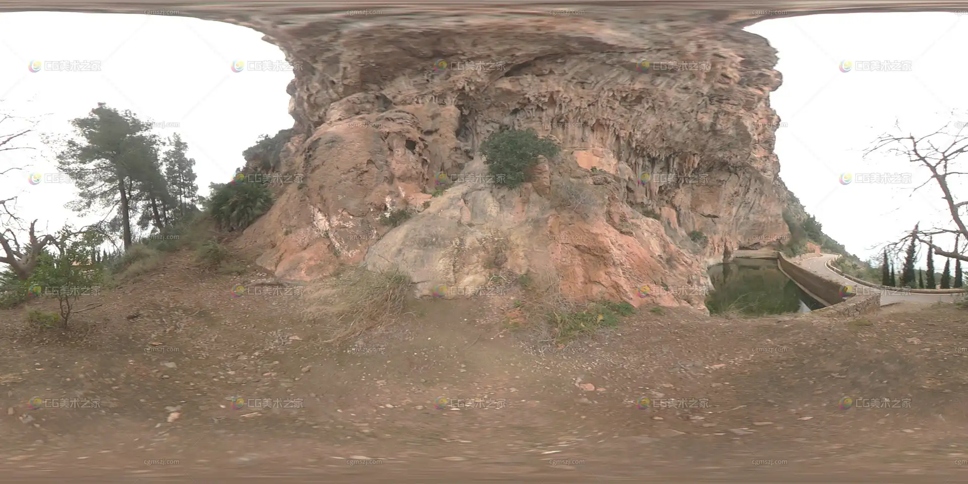 红岩崖壁景观贴图