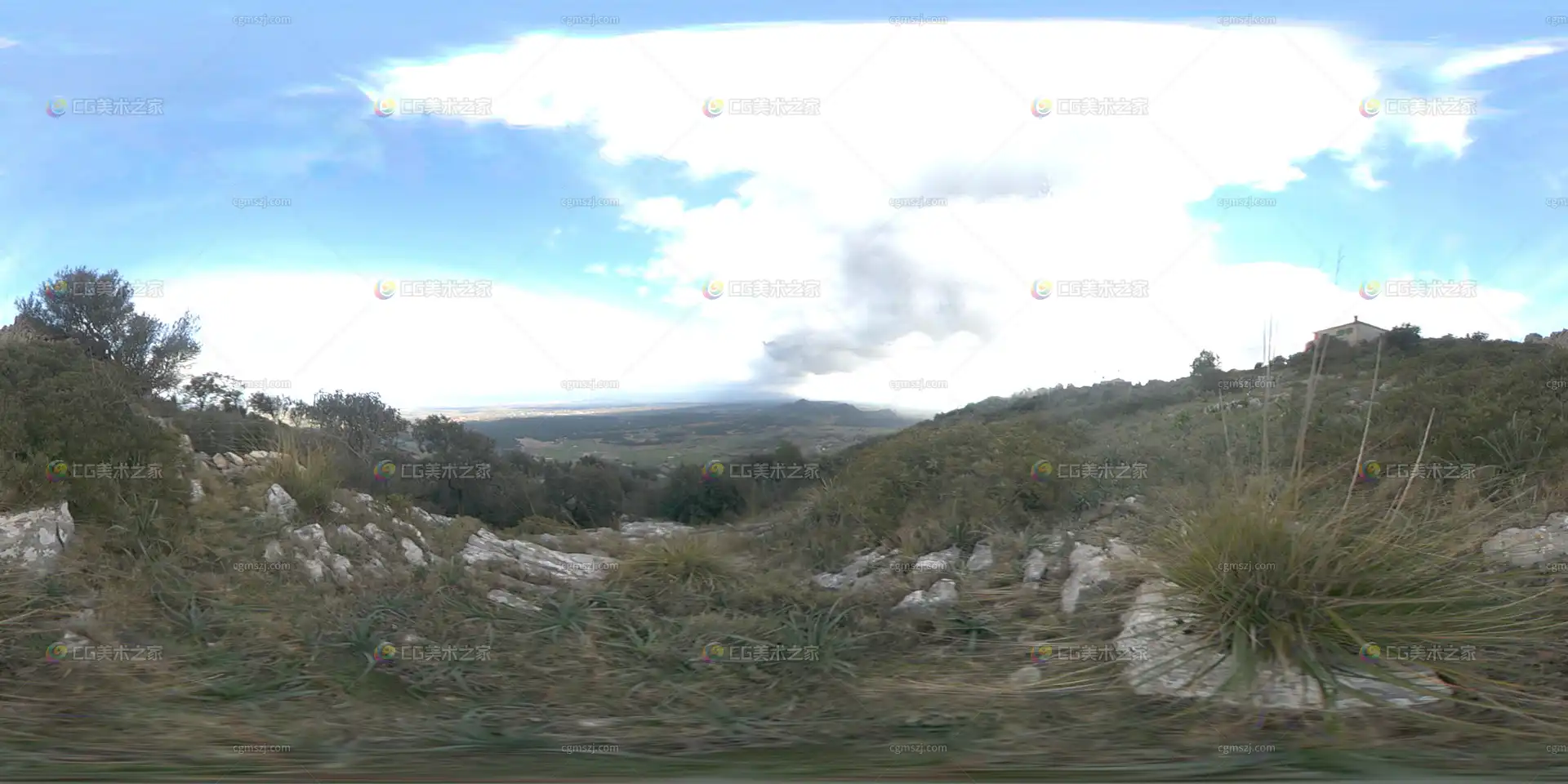 山野远眺景观贴图