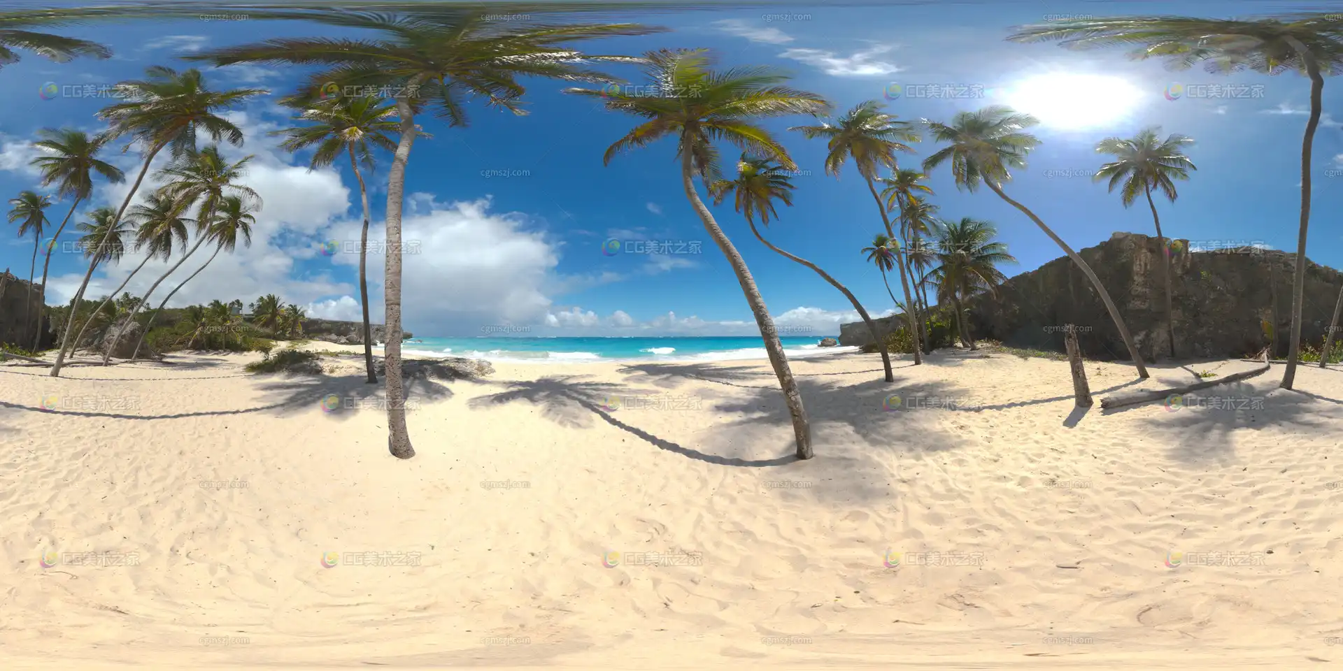 热带海滩景观贴图