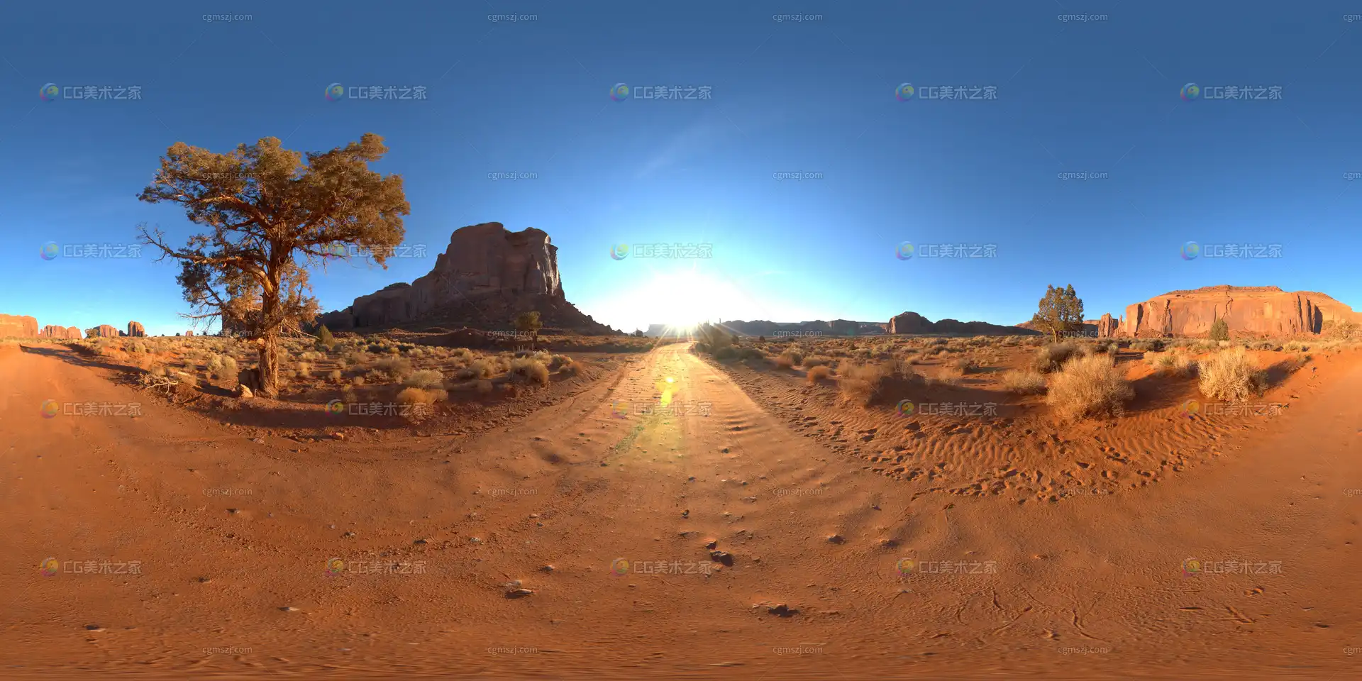 荒漠日出景观贴图