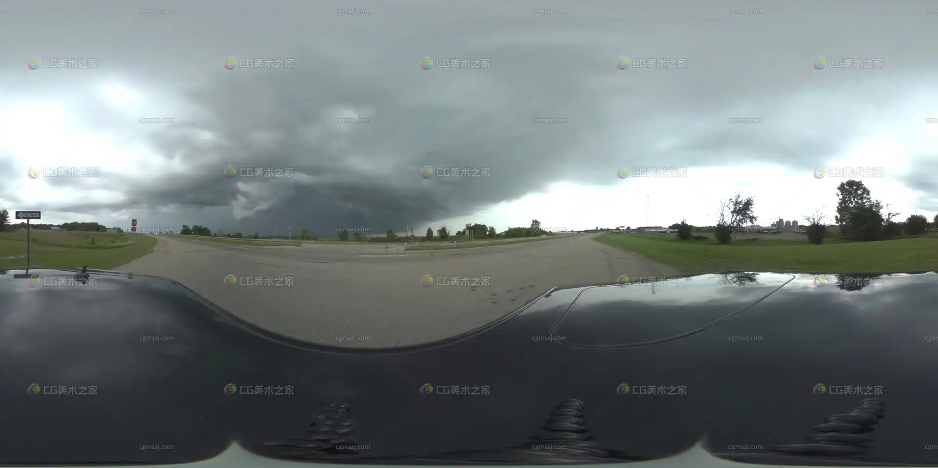 公路风暴景观贴图