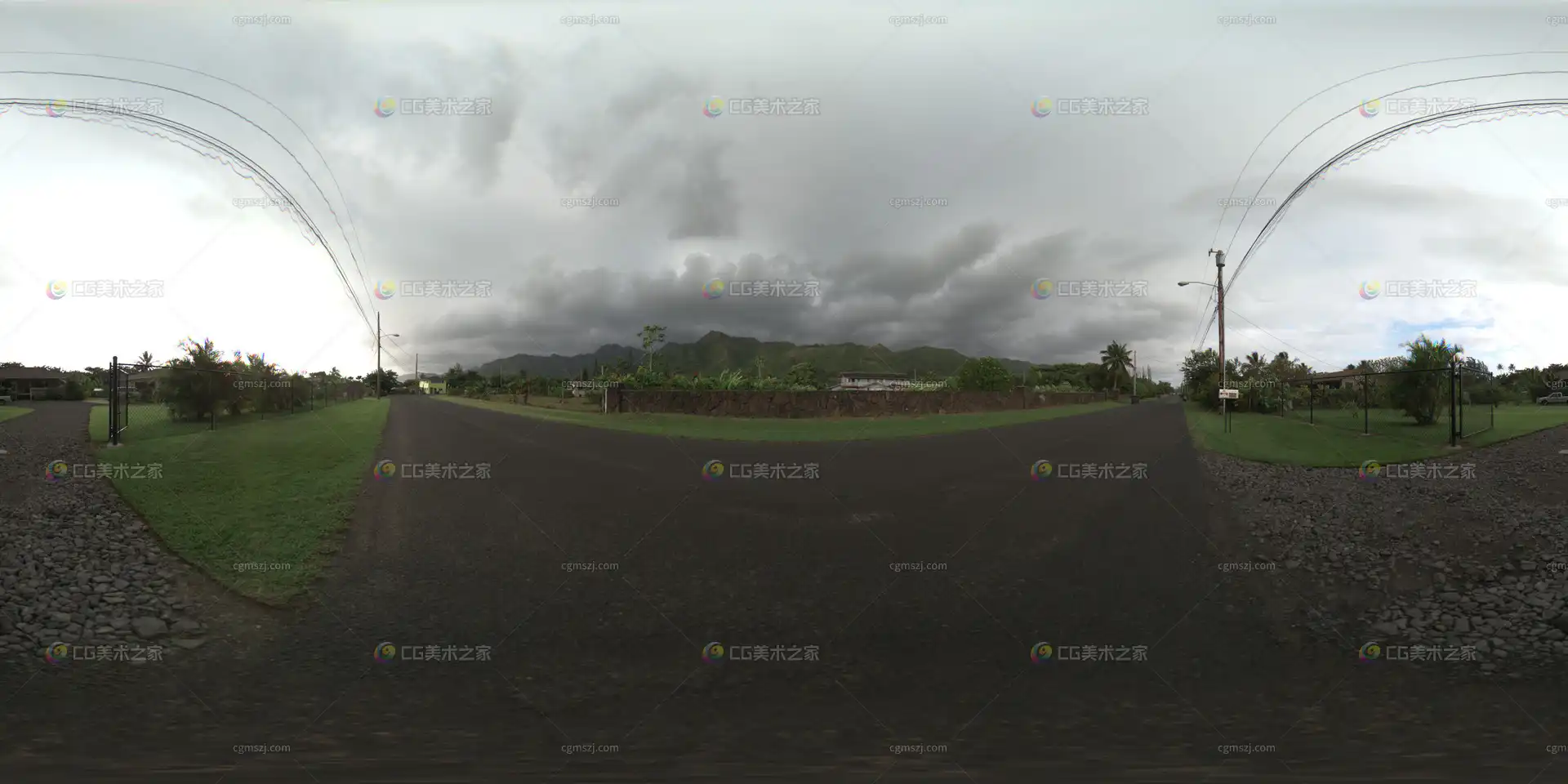 乡村公路景观贴图