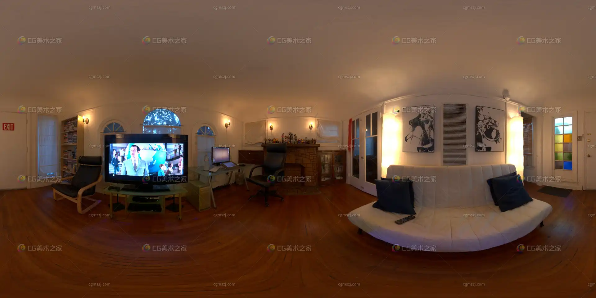 室内家居客厅全景贴图