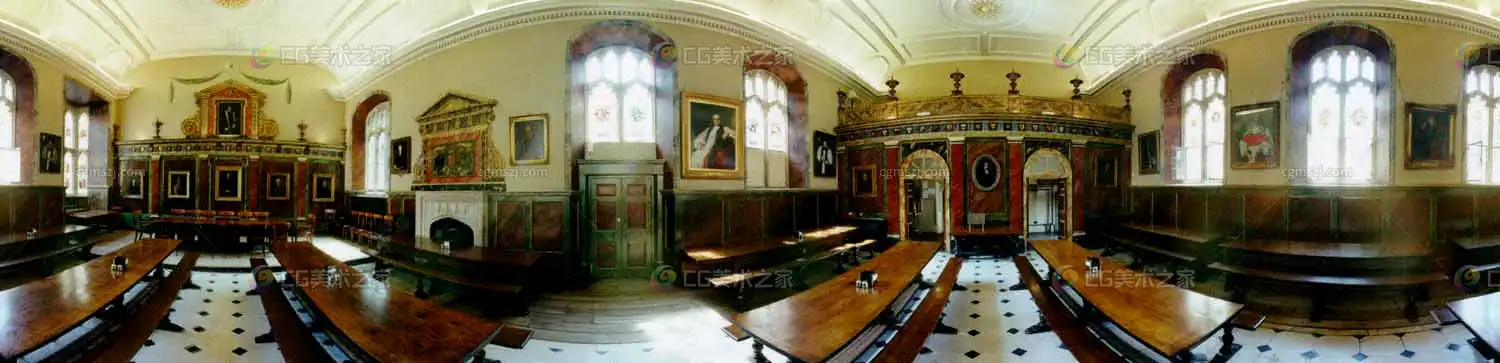 复杂礼堂景观贴图