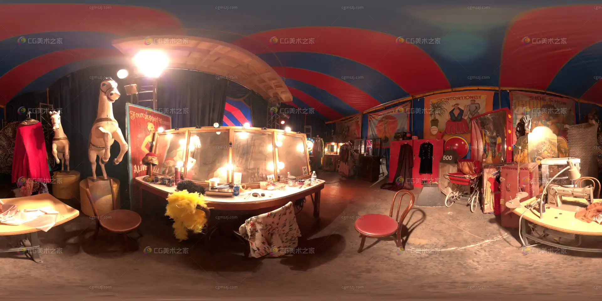 室内公共场所贴图