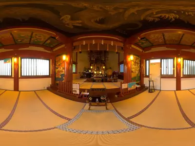 日式传统厅堂全景贴图