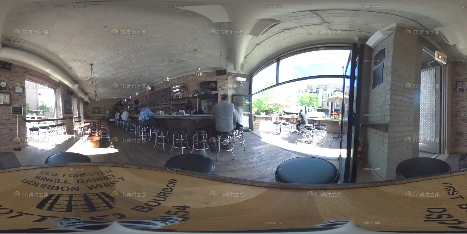 复古酒吧全景贴图
