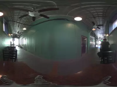 复古走廊全景贴图