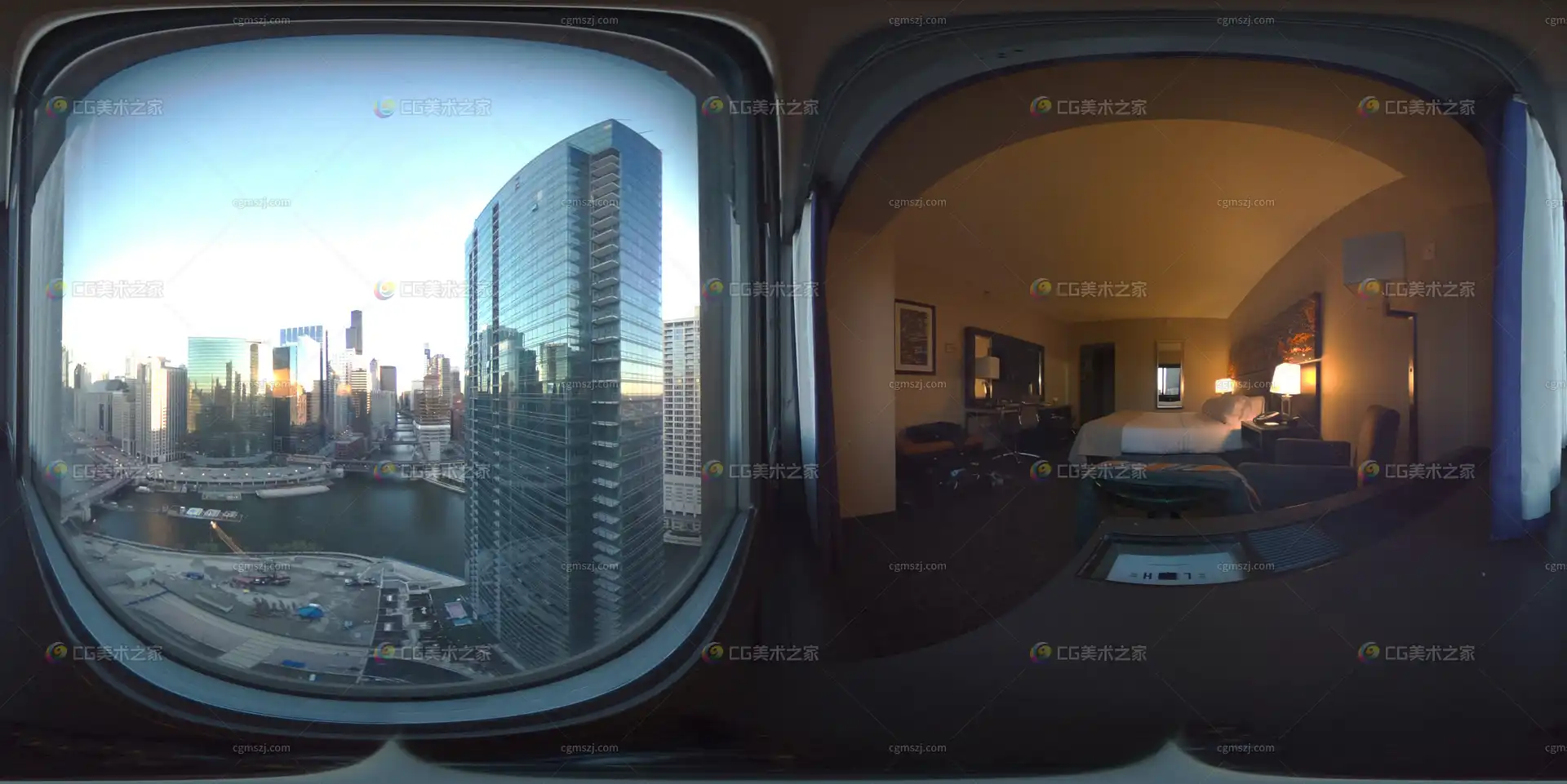 室内公共场所贴图