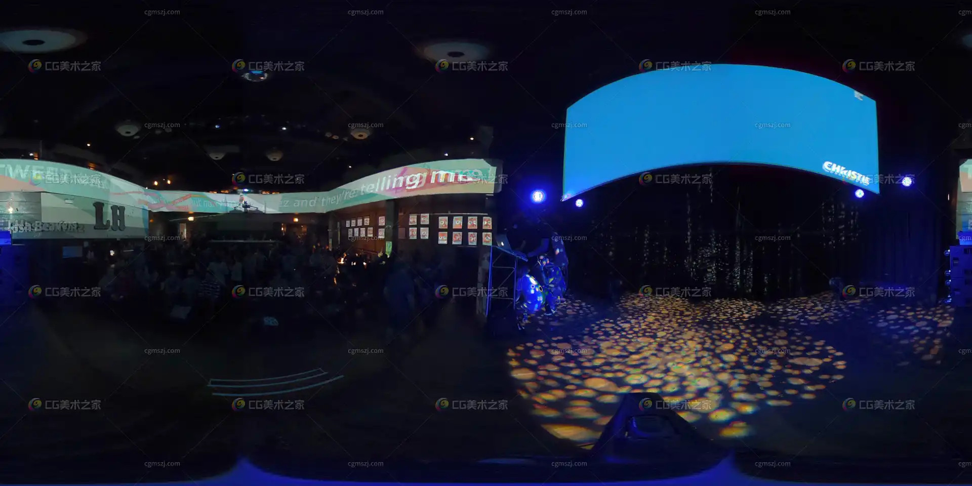 酒吧夜场全景贴图