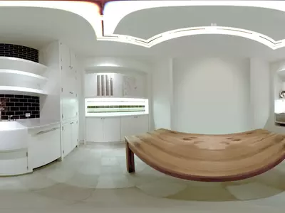 现代厨房全景贴图