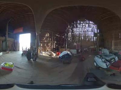 谷仓内部全景贴图